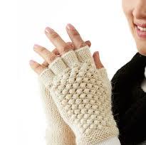 Textured Fingerless Gloves