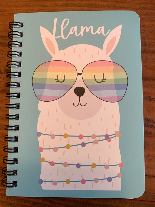 Llama Spiral Notebook 4x6"